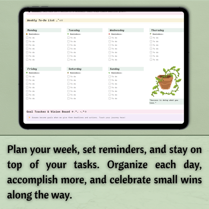Cozy Home Dashboard – Notion Template