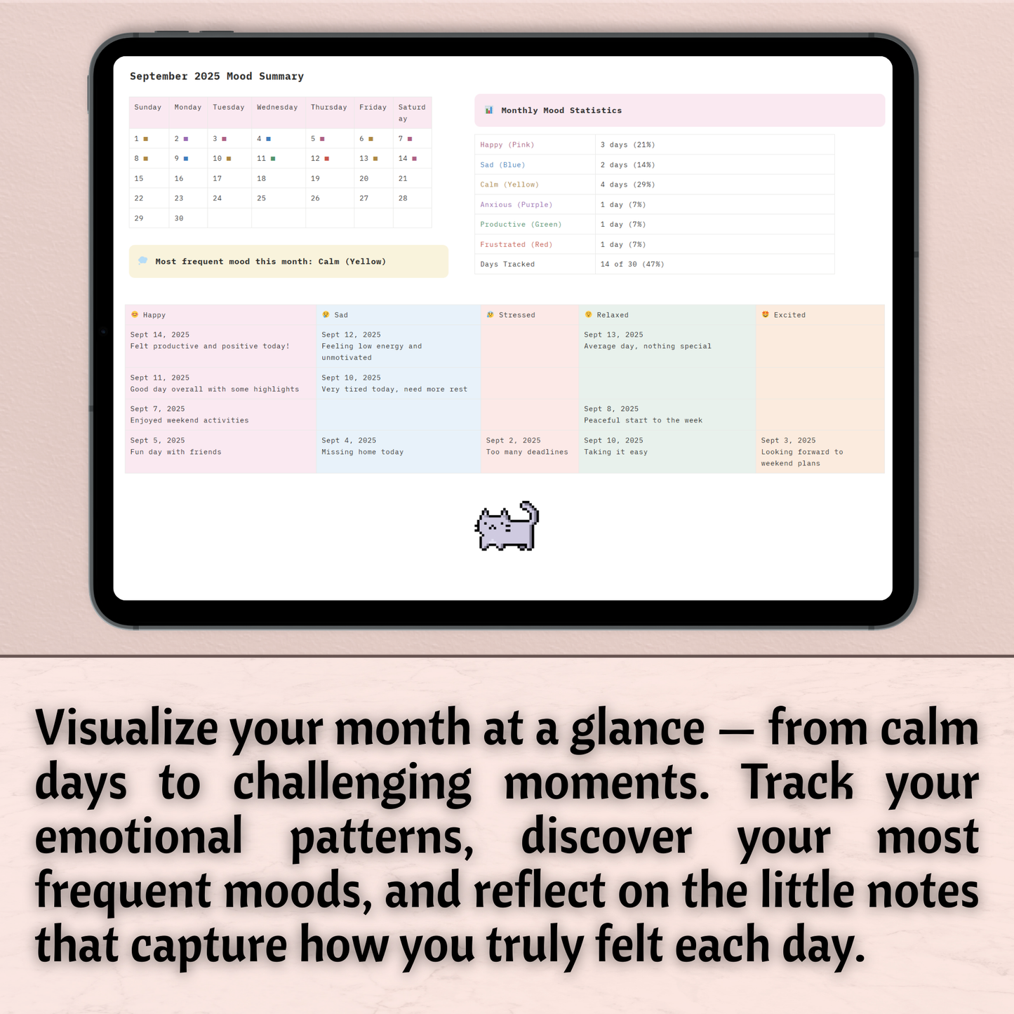 Mood Tracker – Notion Template