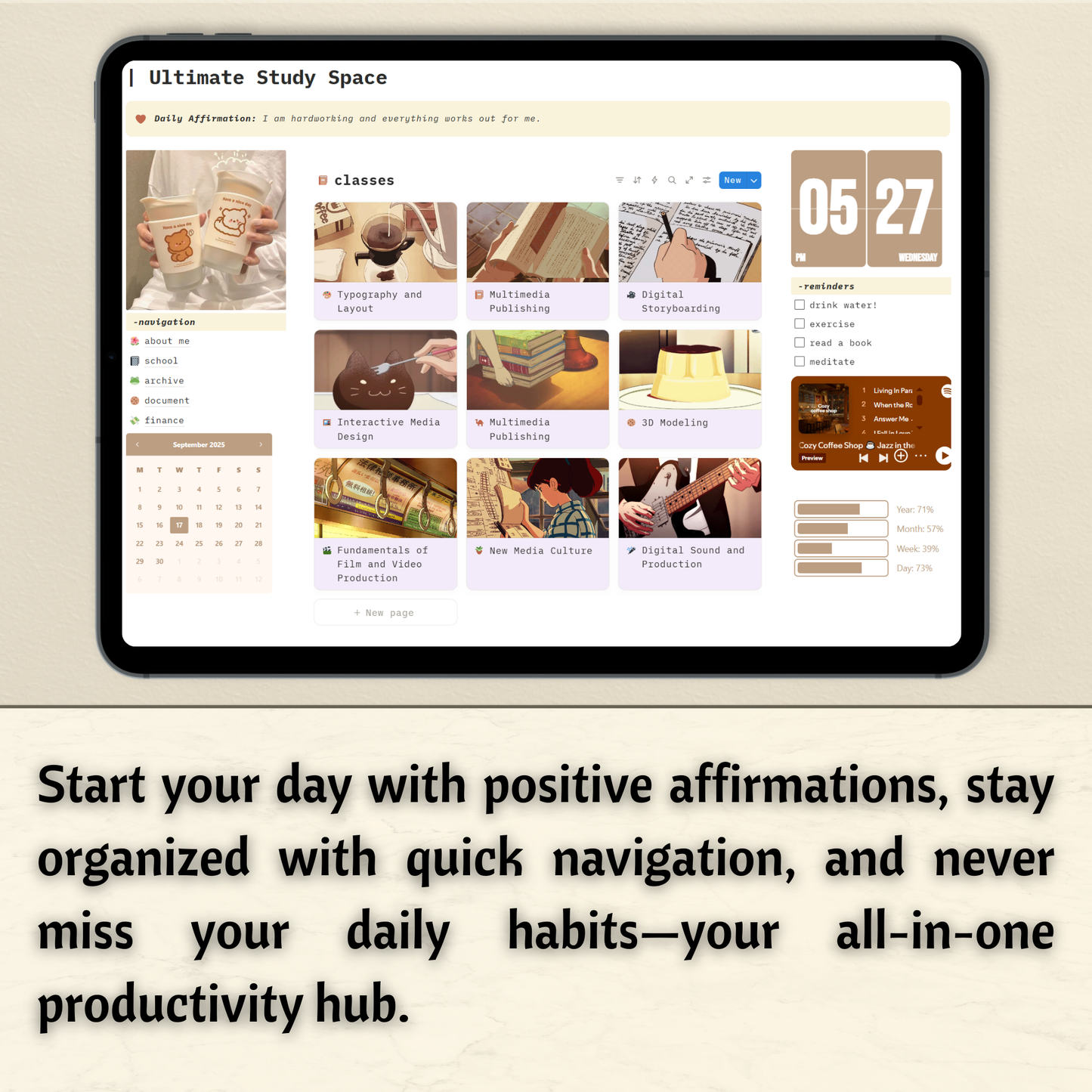 Ultimate Study Space – Notion Template
