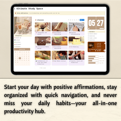 Ultimate Study Space – Notion Template