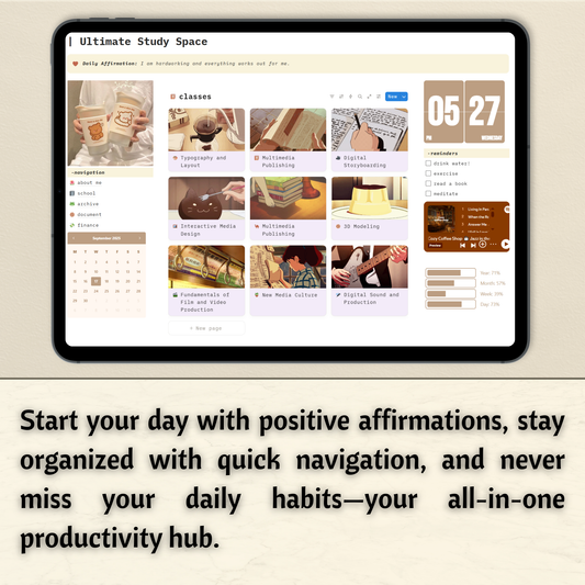 Ultimate Study Space – Notion Template