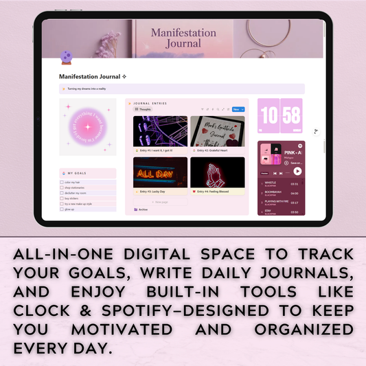 Manifestation Journal – Notion Template