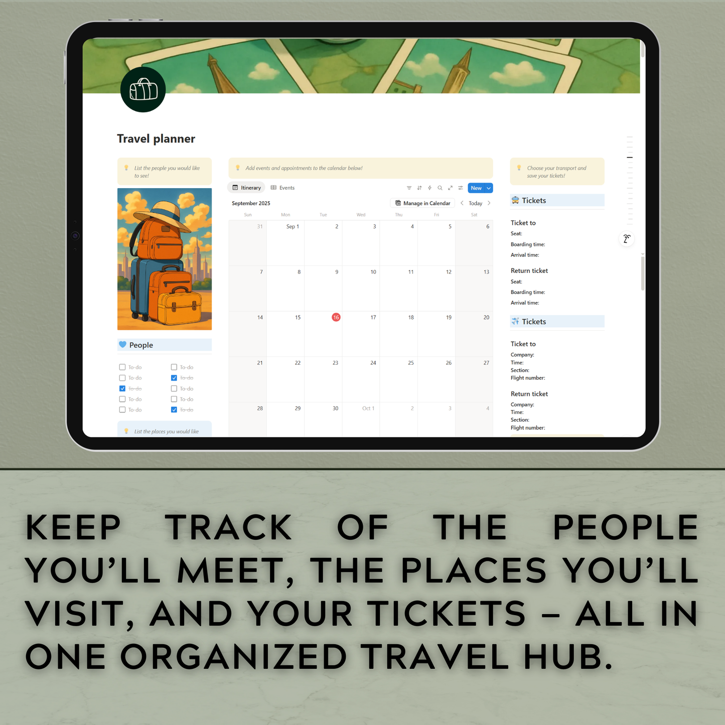 Travel Planner – Notion Template
